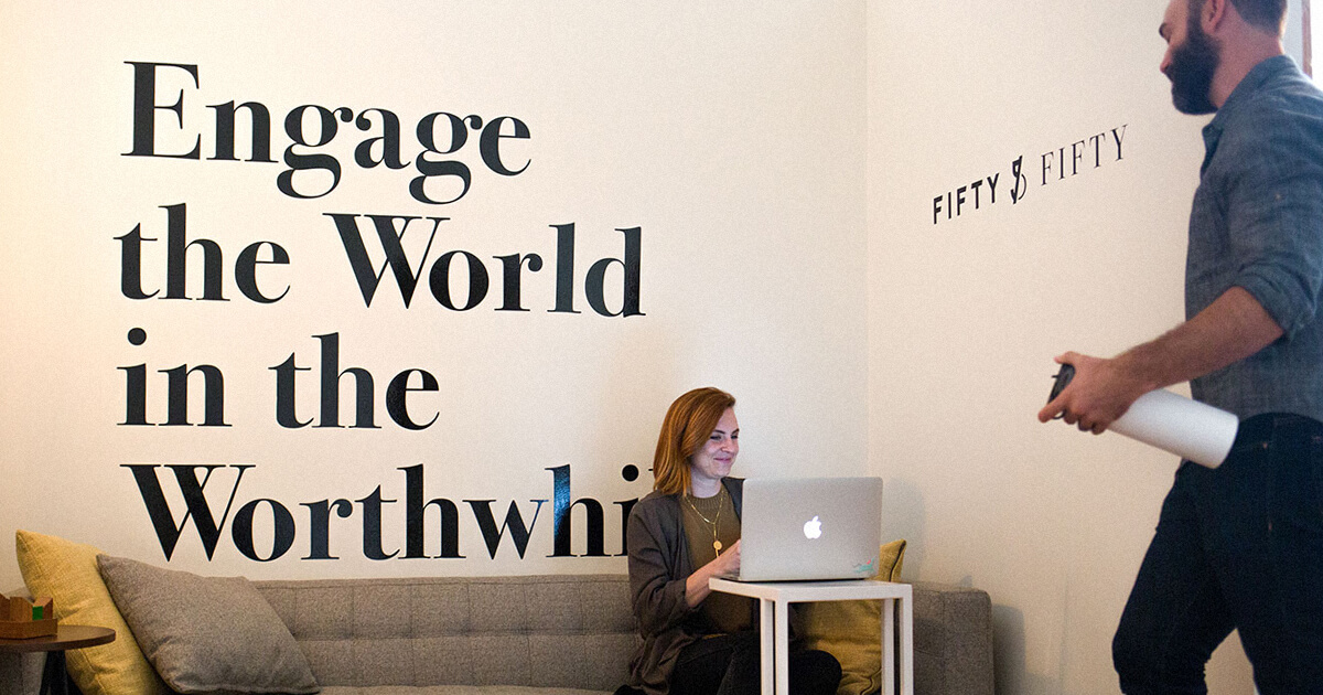 Fifty &amp; Fifty logo